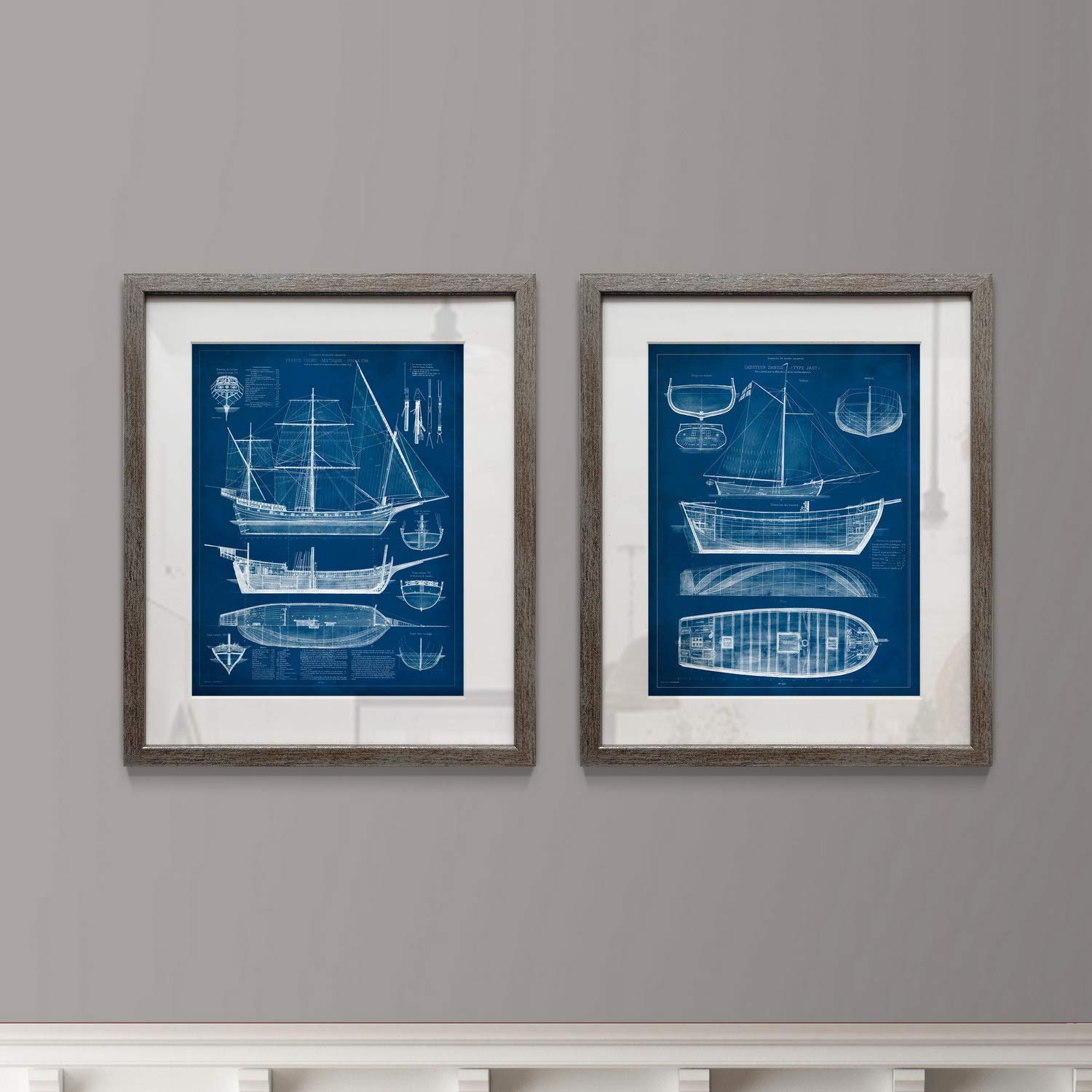 Amazon.co.jp: Nautical & Lifestyle 壁アート 素朴なシルバー